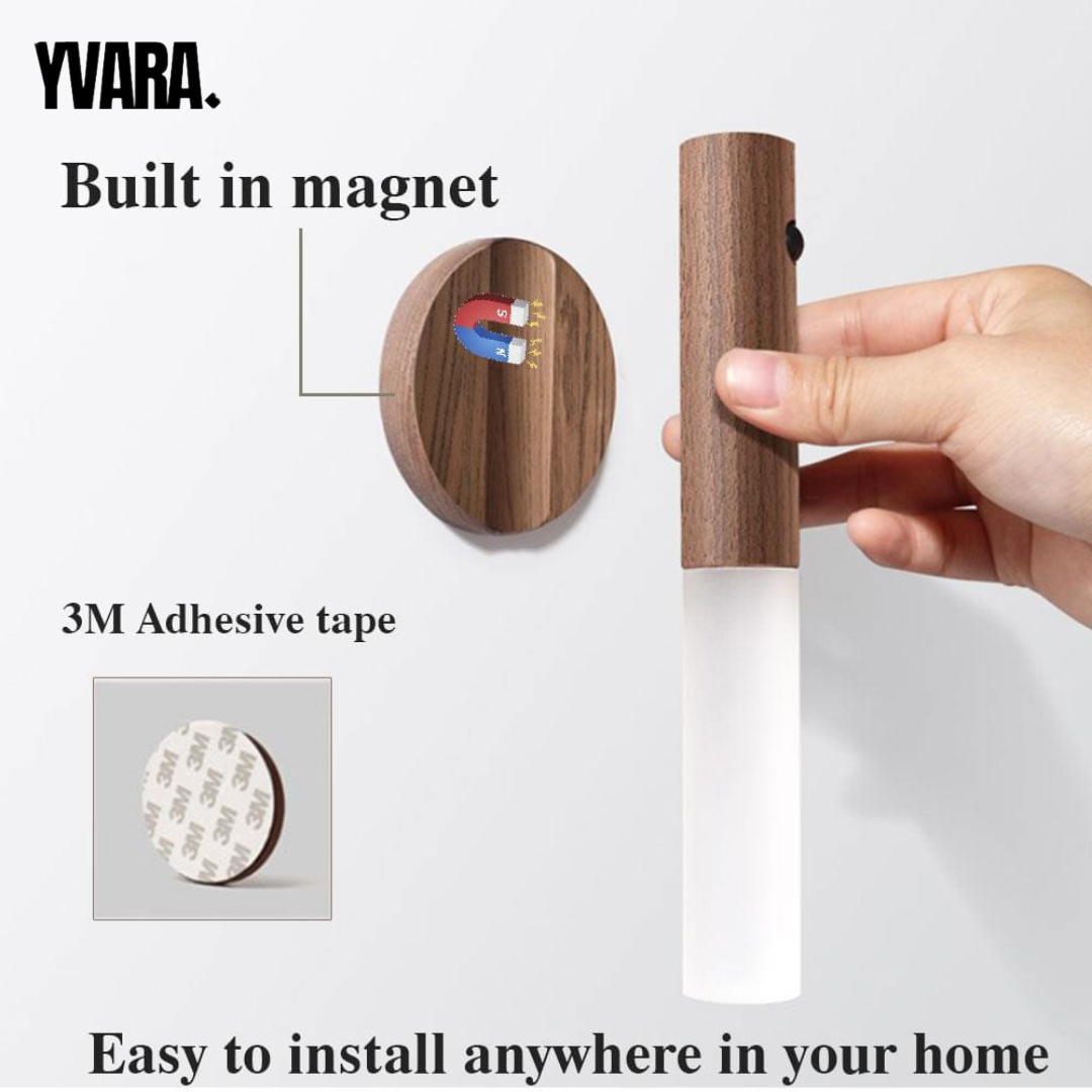 LumiWood™ | Slimme Draadloze LED Nachtlamp
