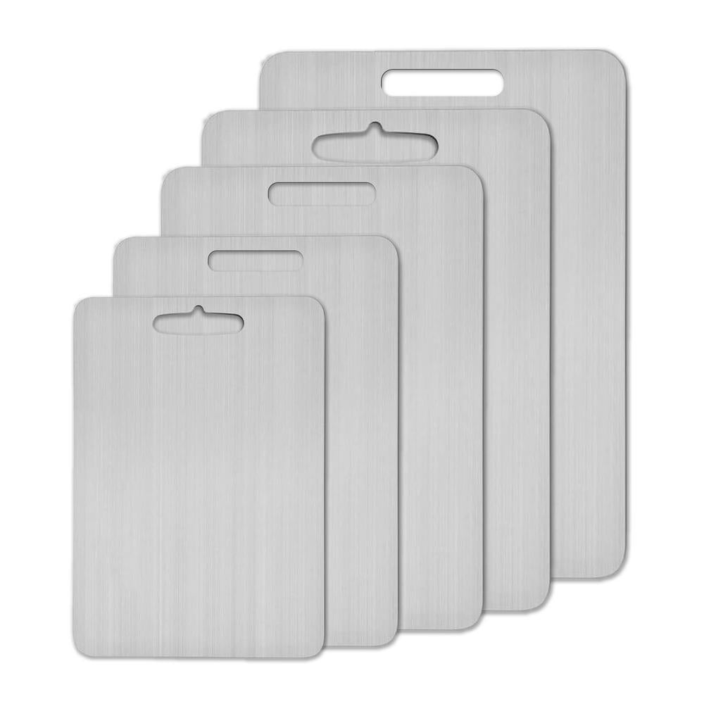 SlicePro™ | Roestvrijstalen & Antibacteriële Snijplank voor Hygiënisch Koken